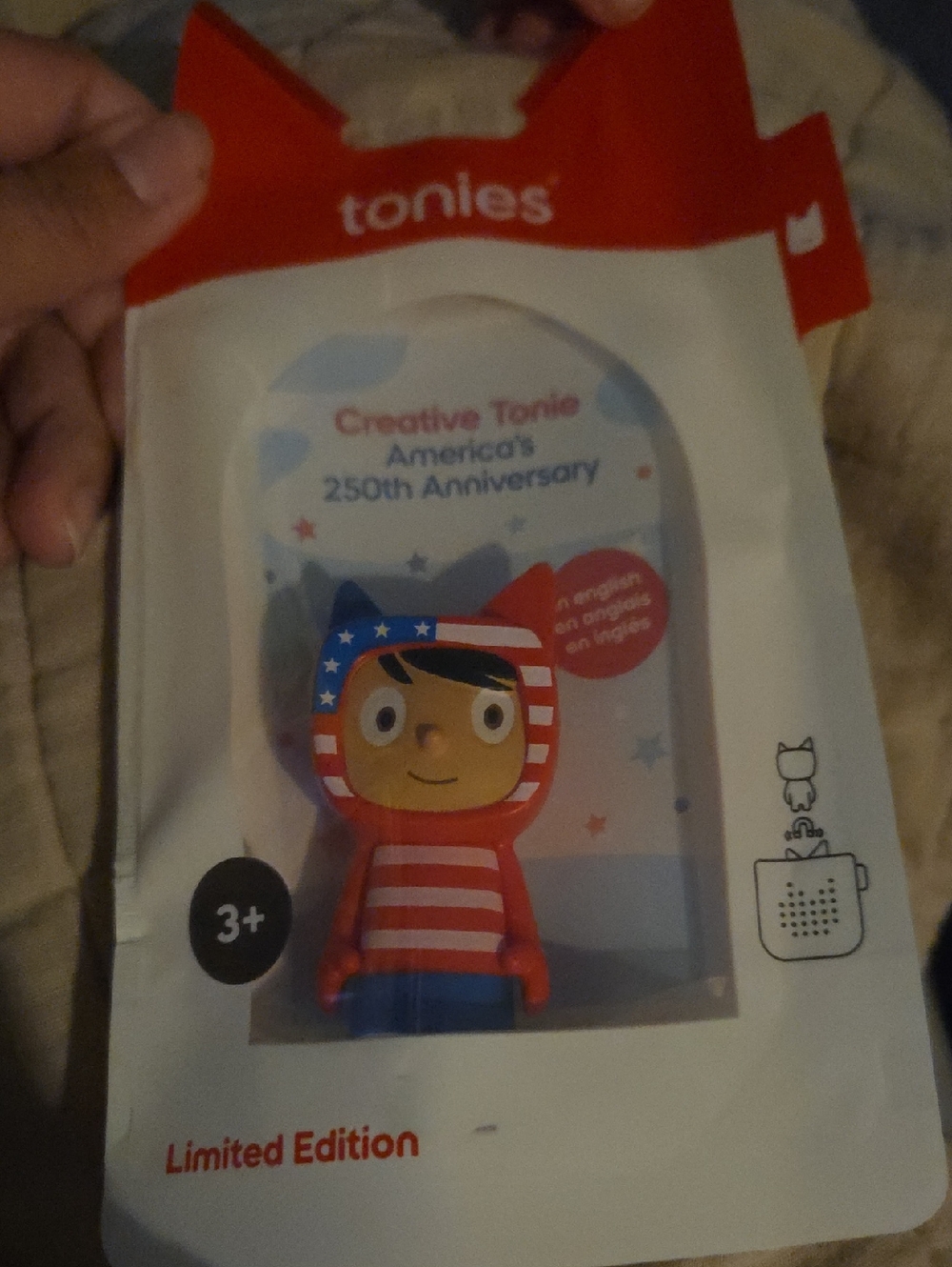 Tonies Creative Tonie Limited Edition -250  Patriotic Red & Blue Figurine
